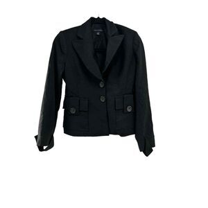 Banana Republic Black Stretch Blazer Lined Size 0